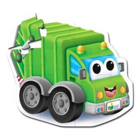 Primul meu puzzle de podea Camion de reciclat 12 piese 58.42x48.26 cm 2-5 ani